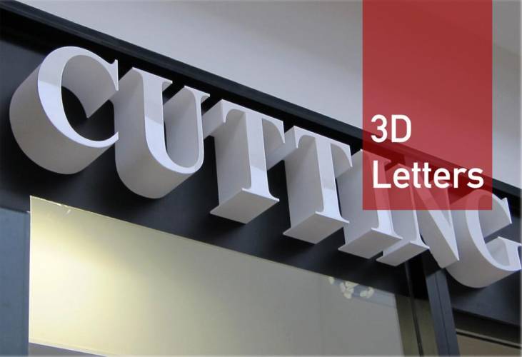 3D Letters ziade workgoup - signs and aluminum composite panels